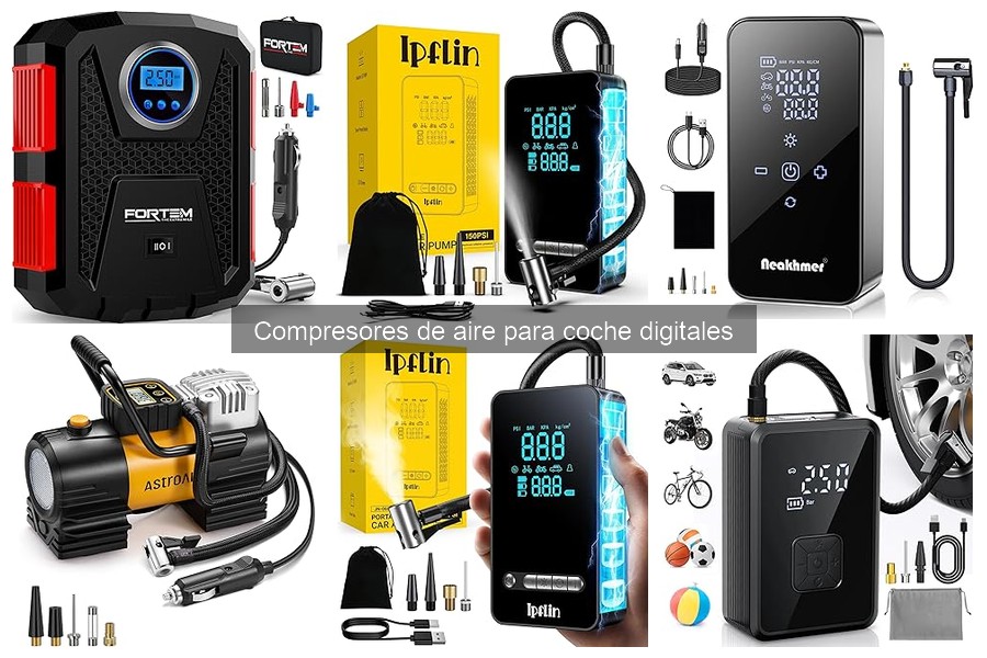 Accesorios esenciales para compresores de aire digitales