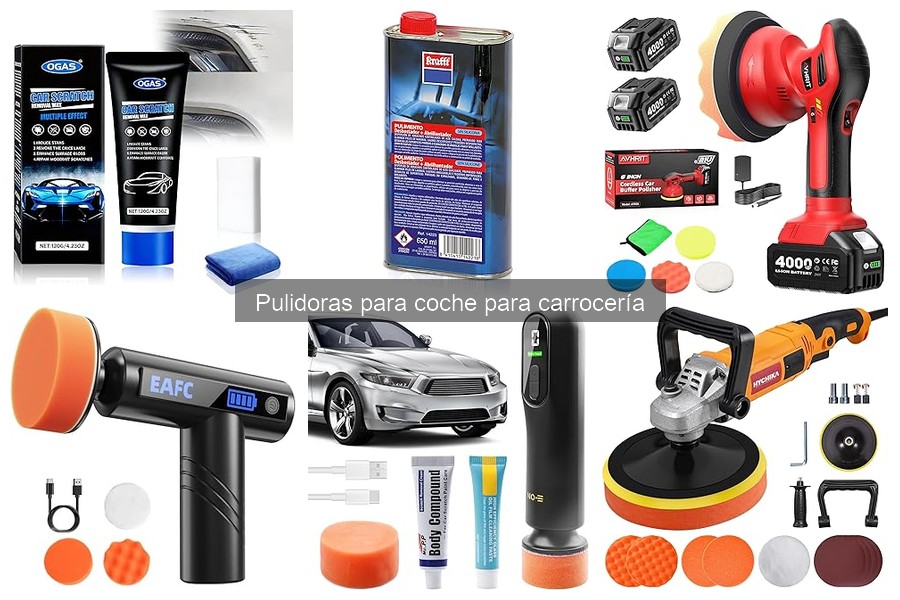 Accesorios esenciales para usar una pulidora de coche