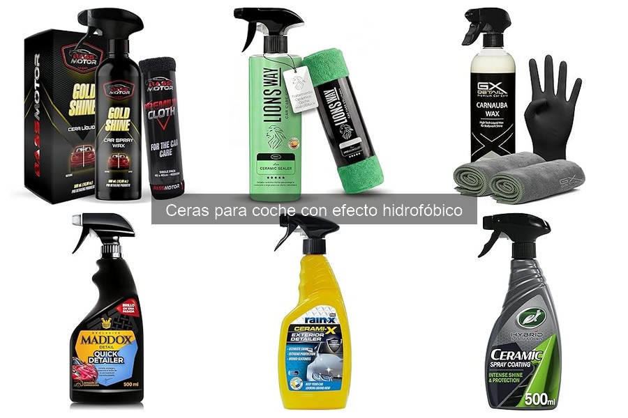 Alternativas a ceras hidrofóbicas para el mantenimiento del coche