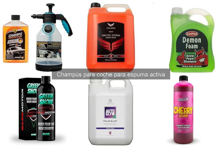 Alternativas a champús de espuma activa para coches sensibles