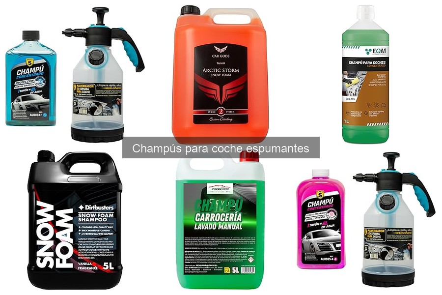 Alternativas a champús espumantes para el cuidado del coche