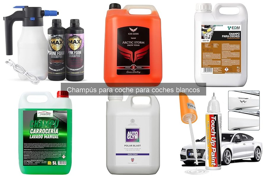 Alternativas a champús para coches blancos: soluciones efectivas
