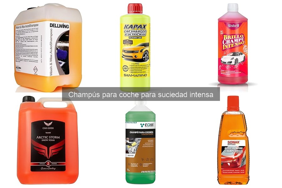 Alternativas a champús para suciedad intensa de coche