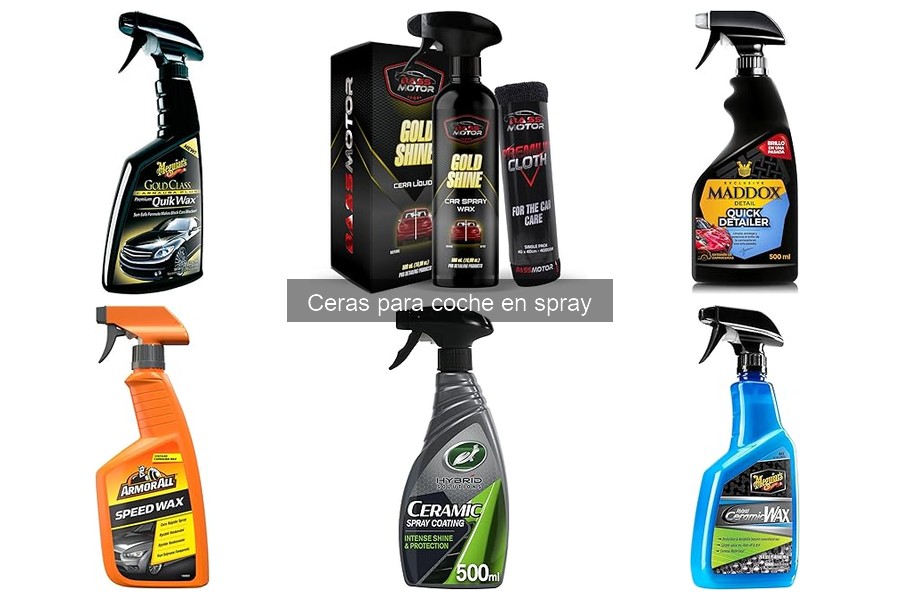 Alternativas a las ceras en spray para proteger la pintura