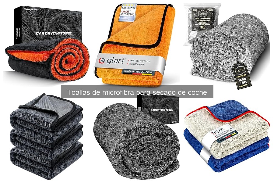Alternativas a las toallas de microfibra para secar coches