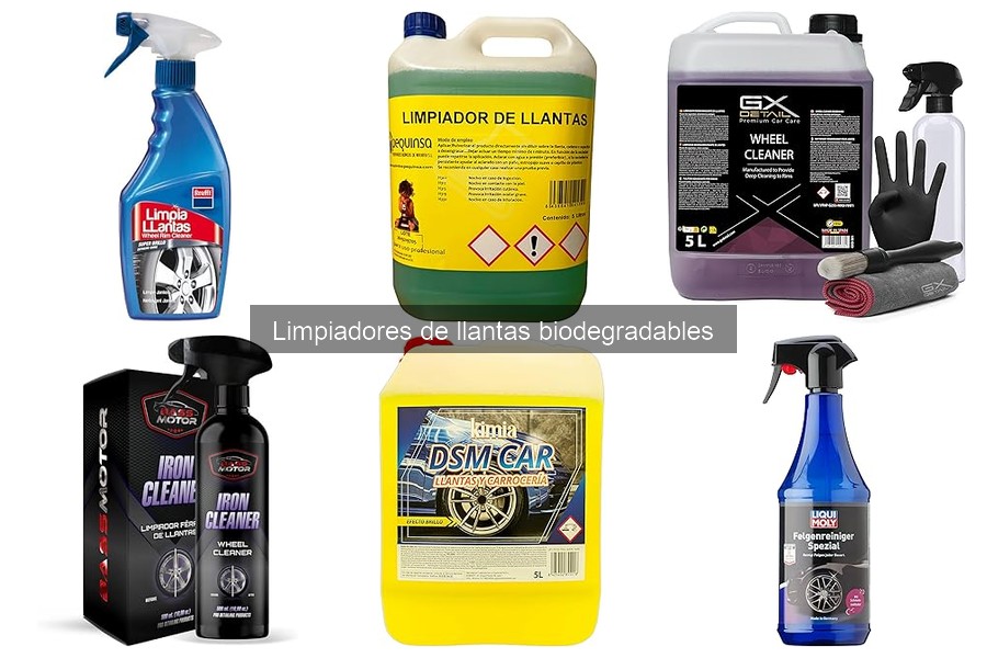 Alternativas a limpiadores de llantas biodegradables