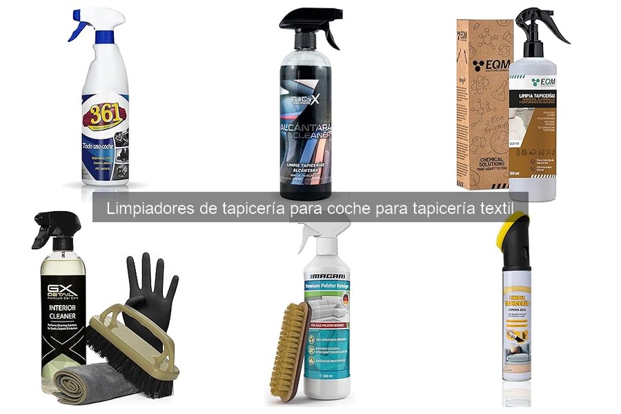 Alternativas a limpiadores de tapicería comerciales para coche