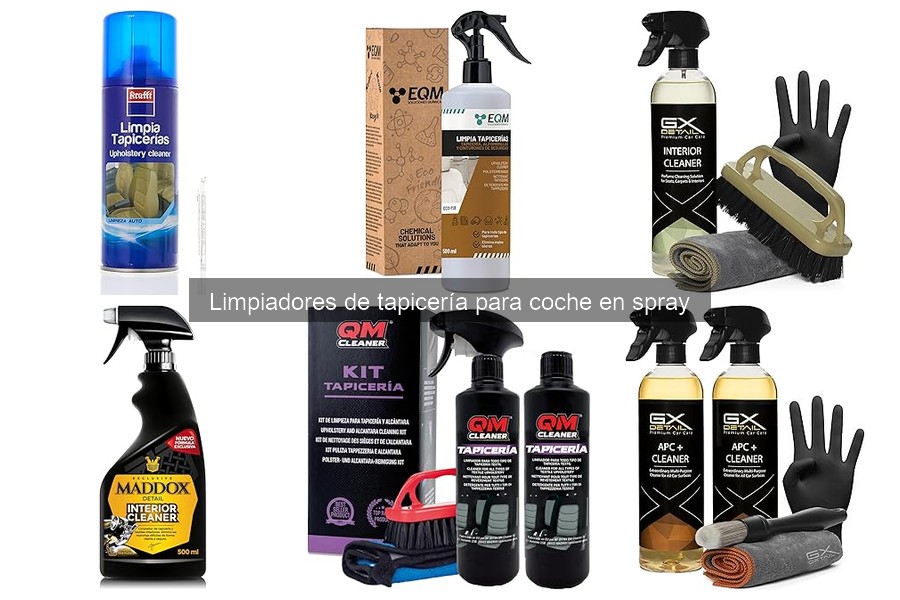Alternativas a limpiadores de tapicería en spray para coches