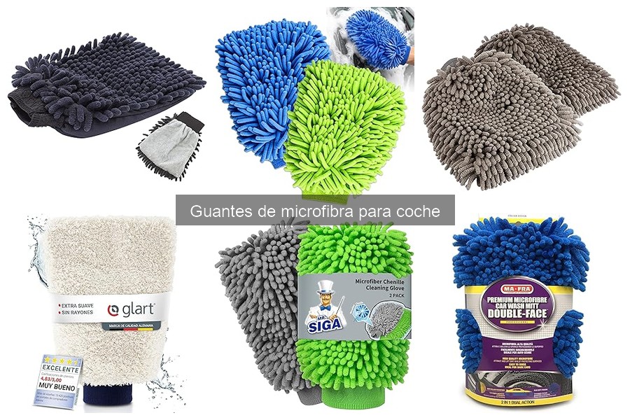 Alternativas a los guantes de microfibra para limpiar coches