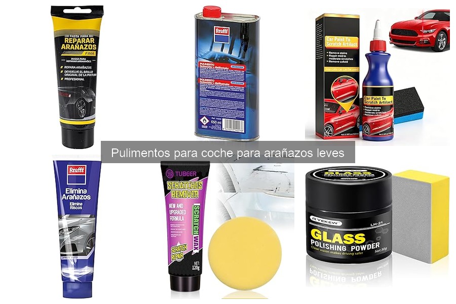Alternativas a pulimentos para arañazos leves en coches