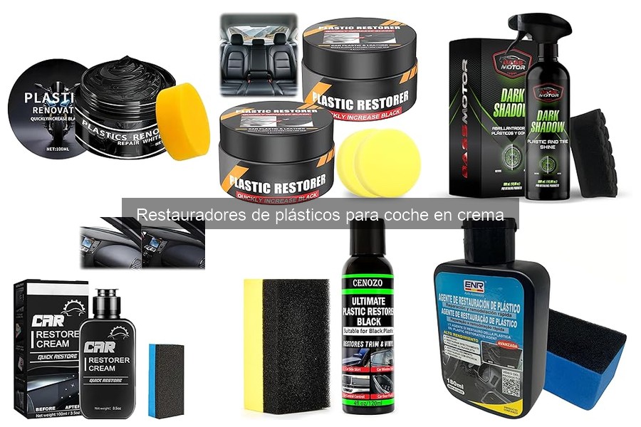 Alternativas a restauradores de plásticos en crema para coches