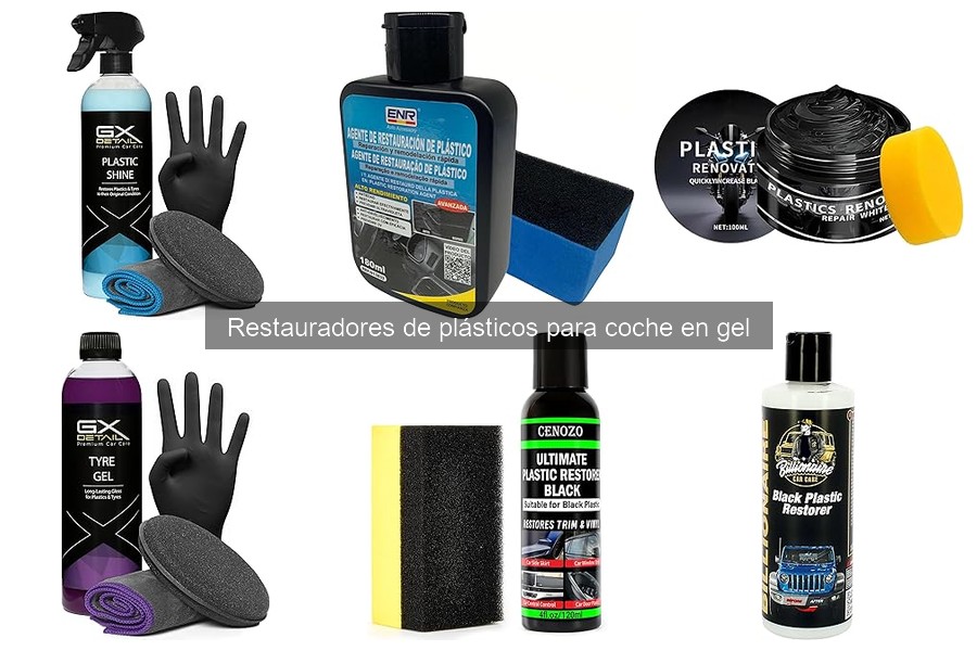 Alternativas a restauradores de plásticos en gel para coche