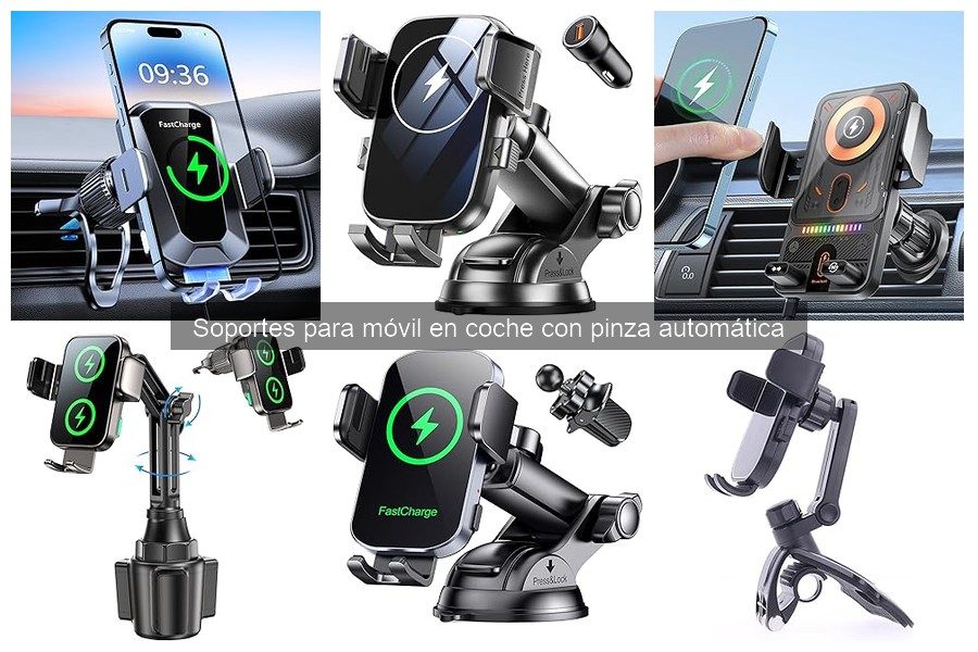 Alternativas a soportes móviles con pinza automática en coche