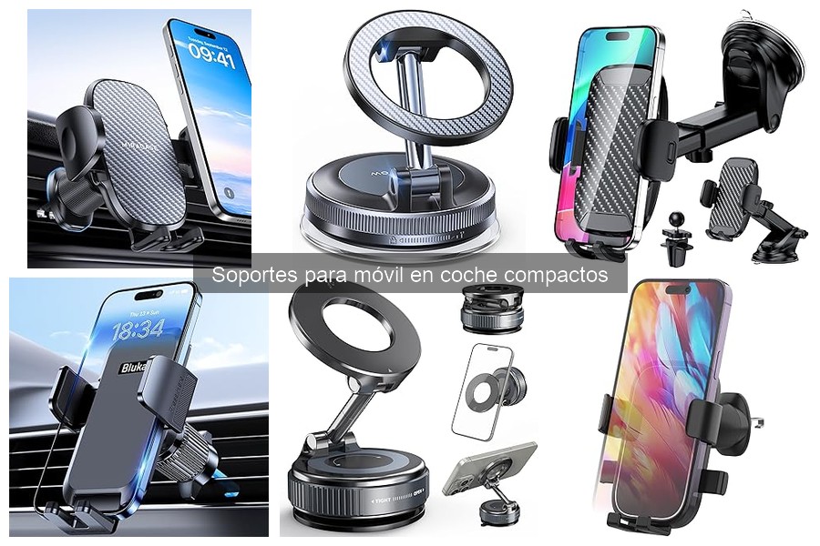 Alternativas a soportes para móvil en coche compactos