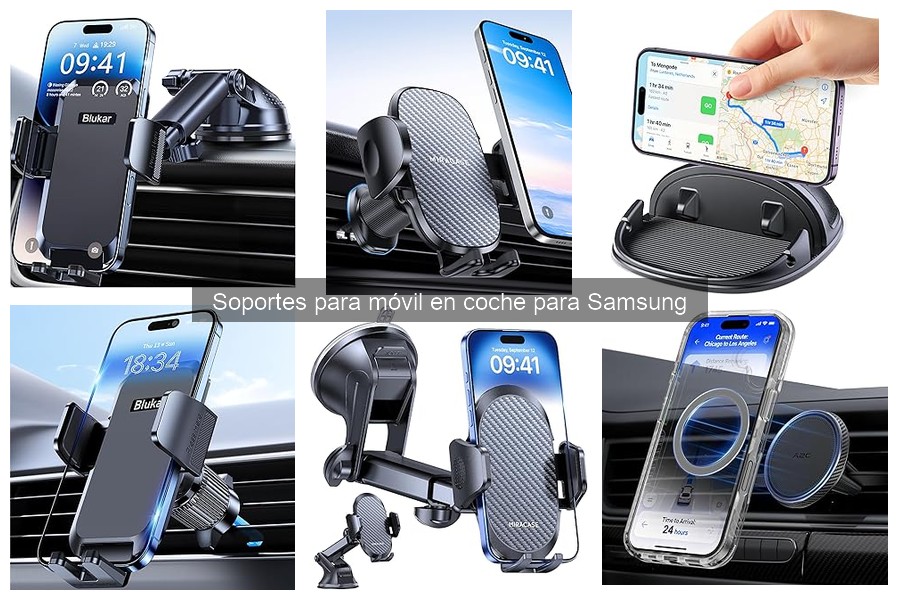 Alternativas a soportes para móvil en coche para Samsung