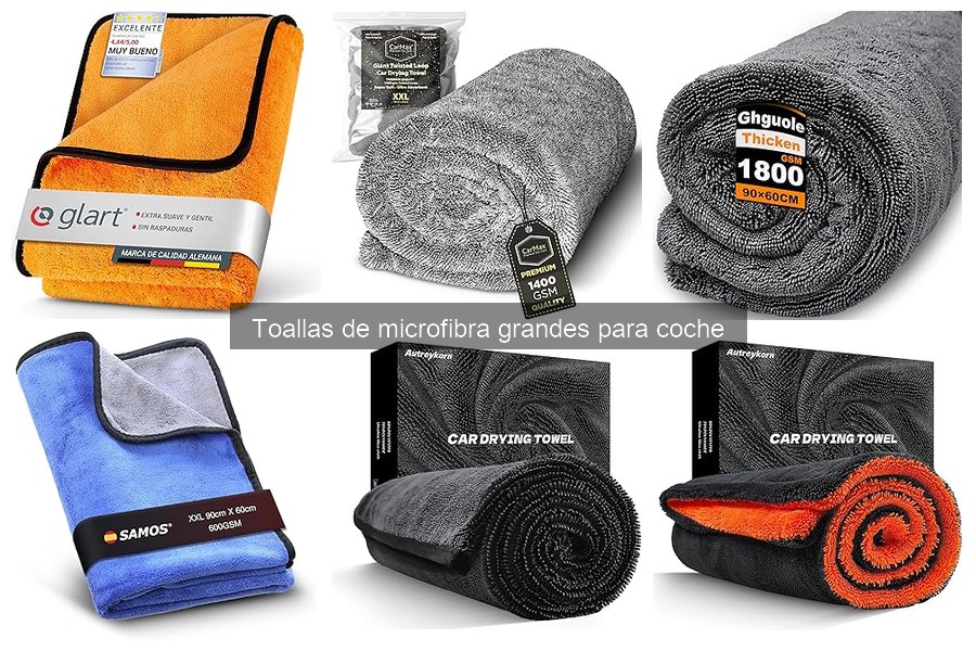 Alternativas a toallas de microfibra grandes para coche