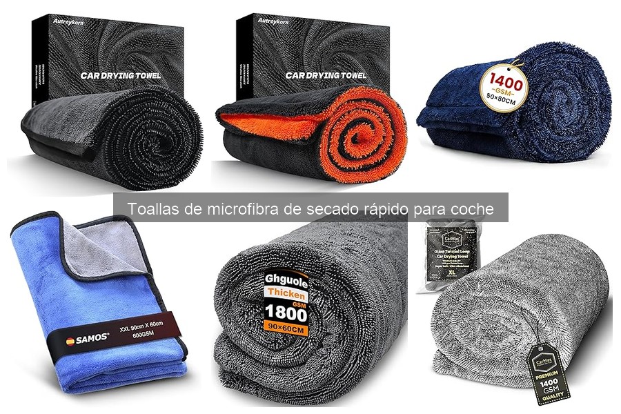 Alternativas a toallas de microfibra para secar coches
