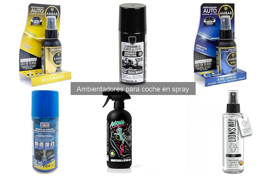 Alternativas efectivas a ambientadores en spray para coche