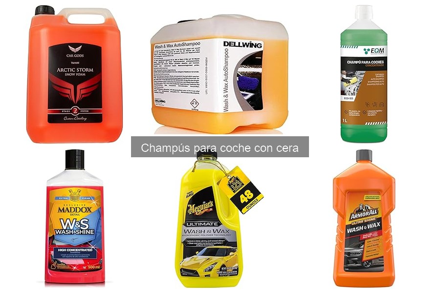 Alternativas Efectivas a Champús con Cera para Coche