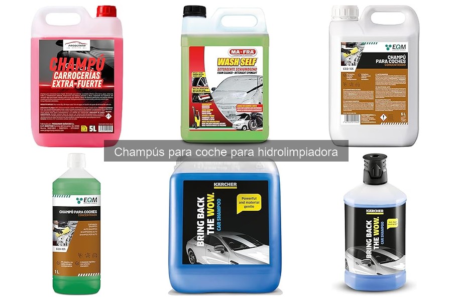 Alternativas efectivas a champús para hidrolimpiadora