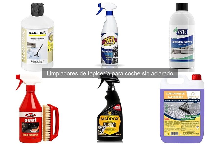 Beneficios de limpiadores de tapicería sin aclarado para coches