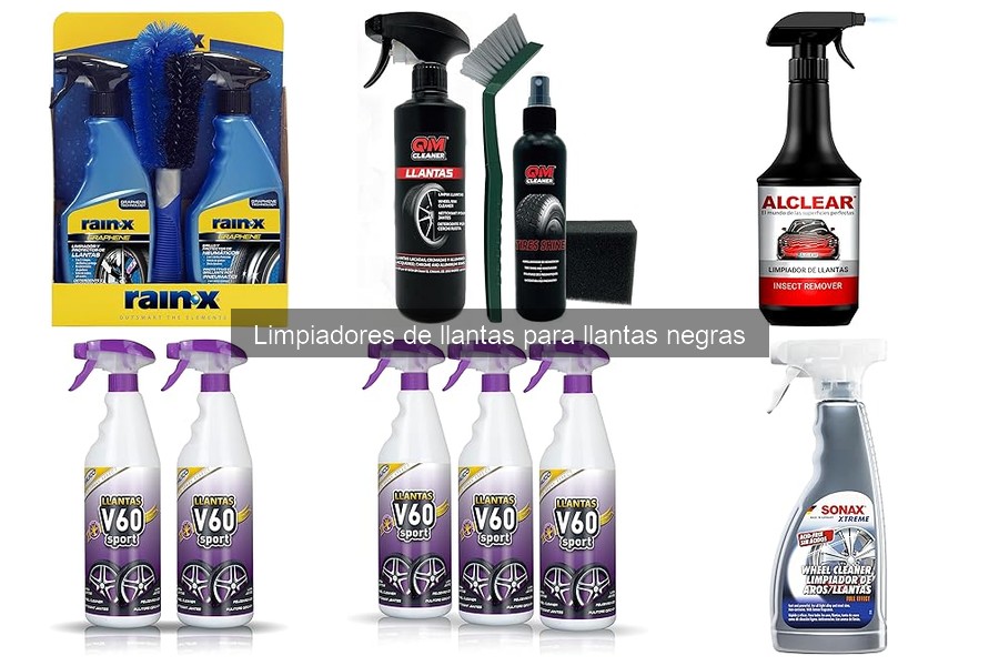 Beneficios de limpiadores específicos para llantas negras