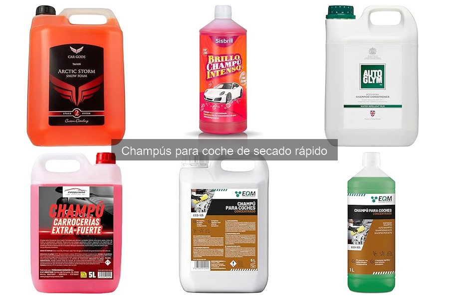 Beneficios de usar champús de secado rápido para tu coche