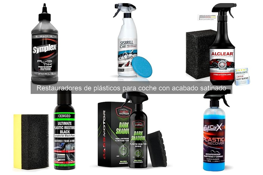 Beneficios de usar restauradores de plásticos satinados