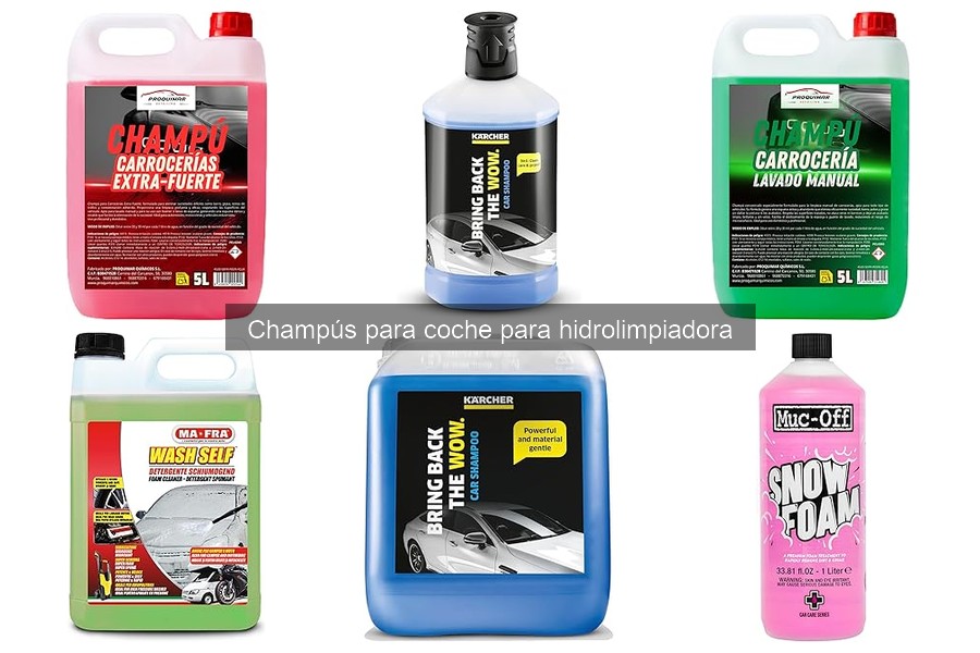 Beneficios de utilizar champús para coche en hidrolimpiadoras