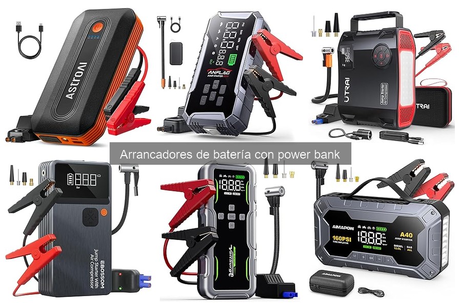 Capacidades clave de un arrancador de batería con power bank