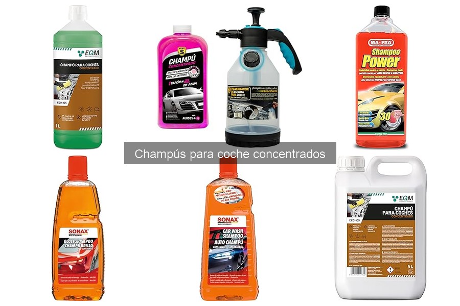 Champús concentrados en coches mate: ¿son seguros?