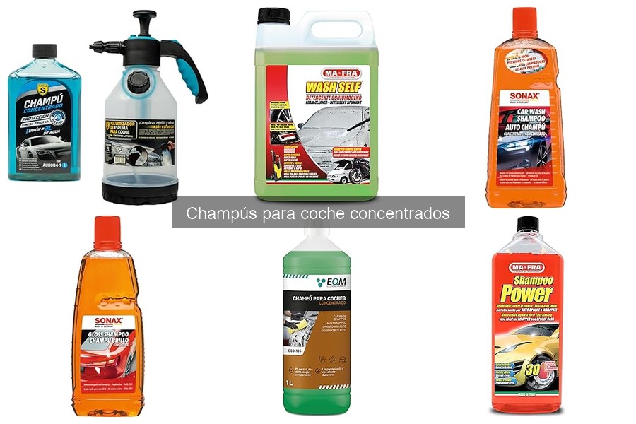 Champús concentrados recomendados para coches de lujo