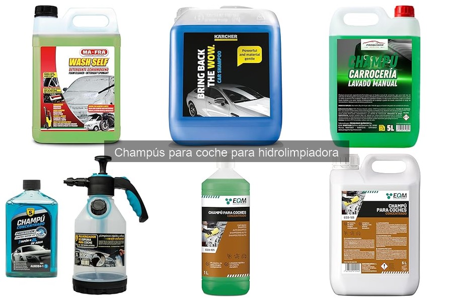 Champús para coche hidrolimpiadora eco-amigables: Mejores opciones