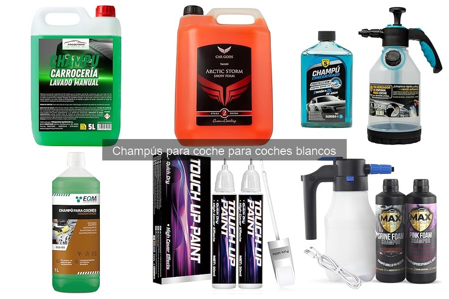 Champús para coches blancos: ¿son eficaces realmente?