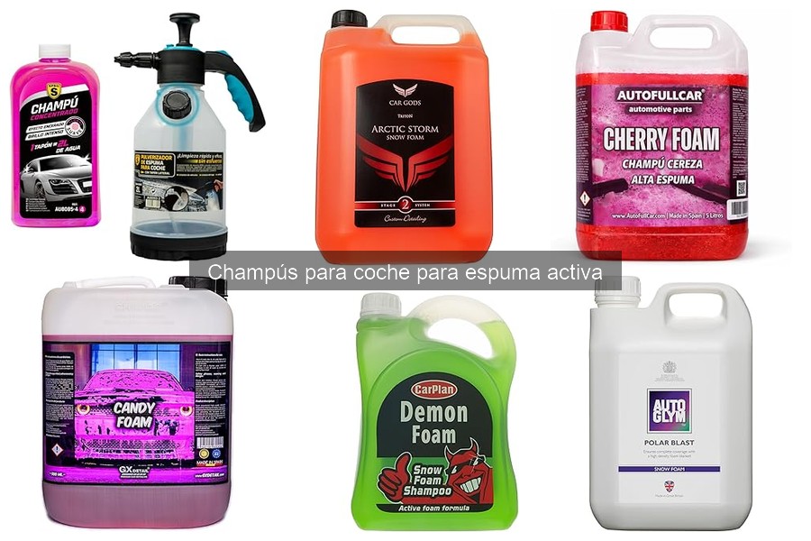Cómo Almacenar Champús de Espuma Activa para Coche