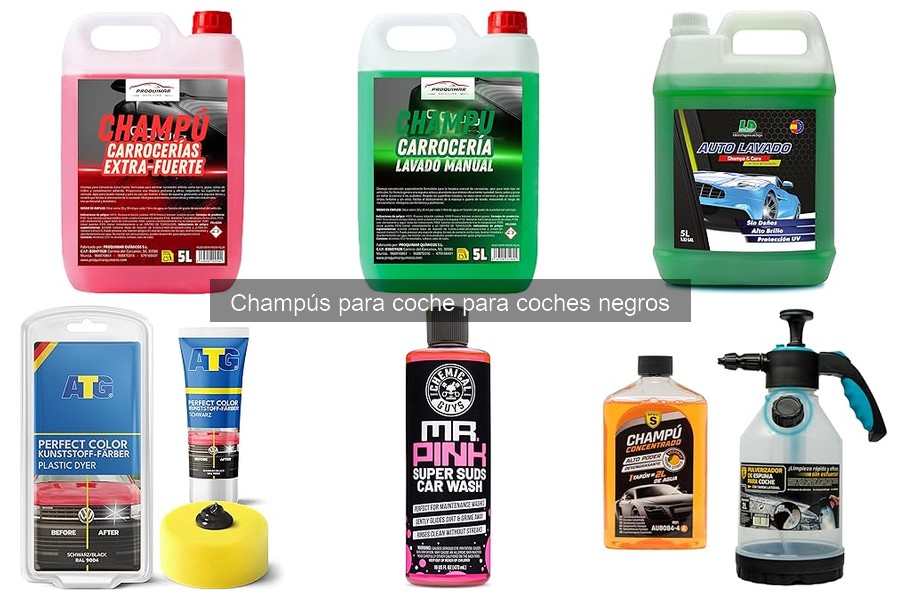 Cómo aplicar champú en coches negros: guía paso a paso