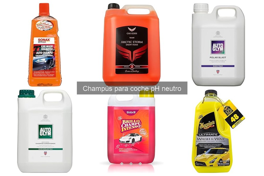 Cómo aplicar correctamente champú para coche pH neutro