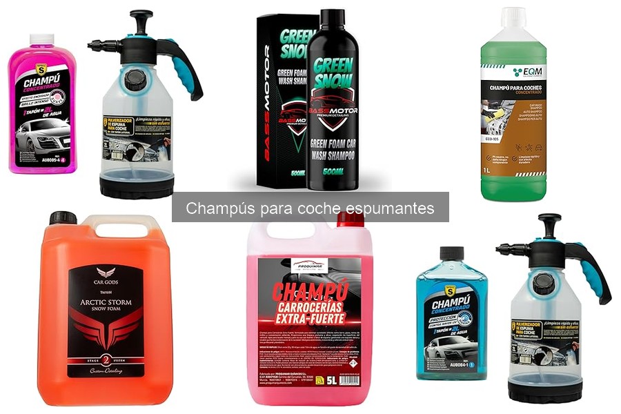 Cómo aplicar un champú espumante para tu coche correctamente