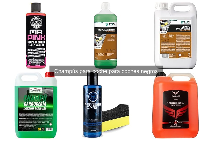Cómo el agua afecta los champús para coches negros
