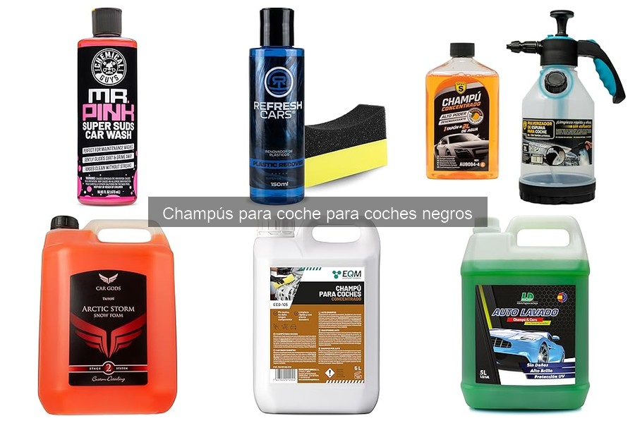 Cómo elegir el champú ideal para coches negros