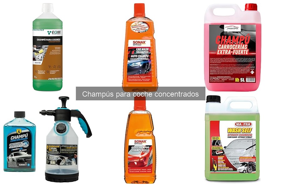 Cómo elegir el mejor champú concentrado para tu coche