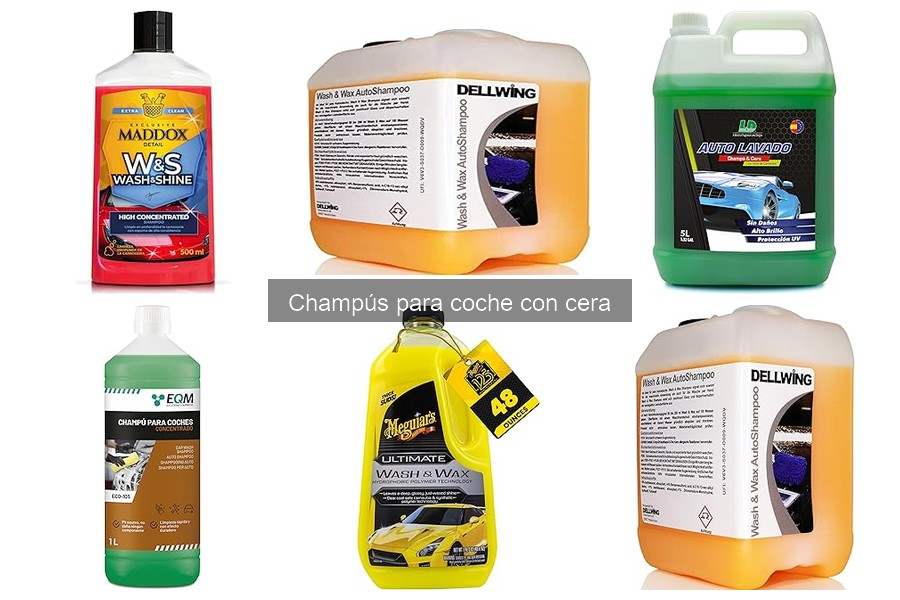 Cómo elegir el mejor champú para coche con cera