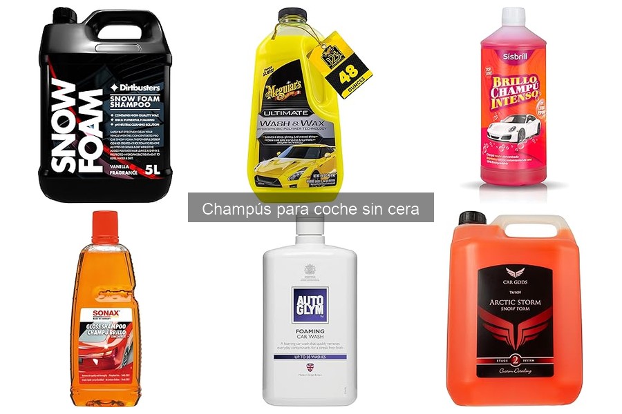 Cómo elegir el mejor champú para coche sin cera