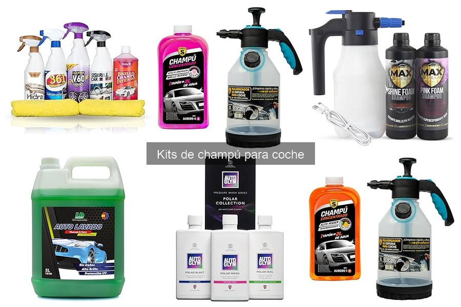 Cómo elegir el mejor kit de champú para coche