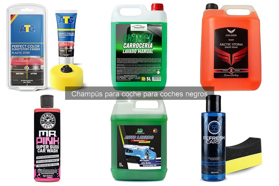 ** Cómo eliminar manchas en coches negros con champús específicos