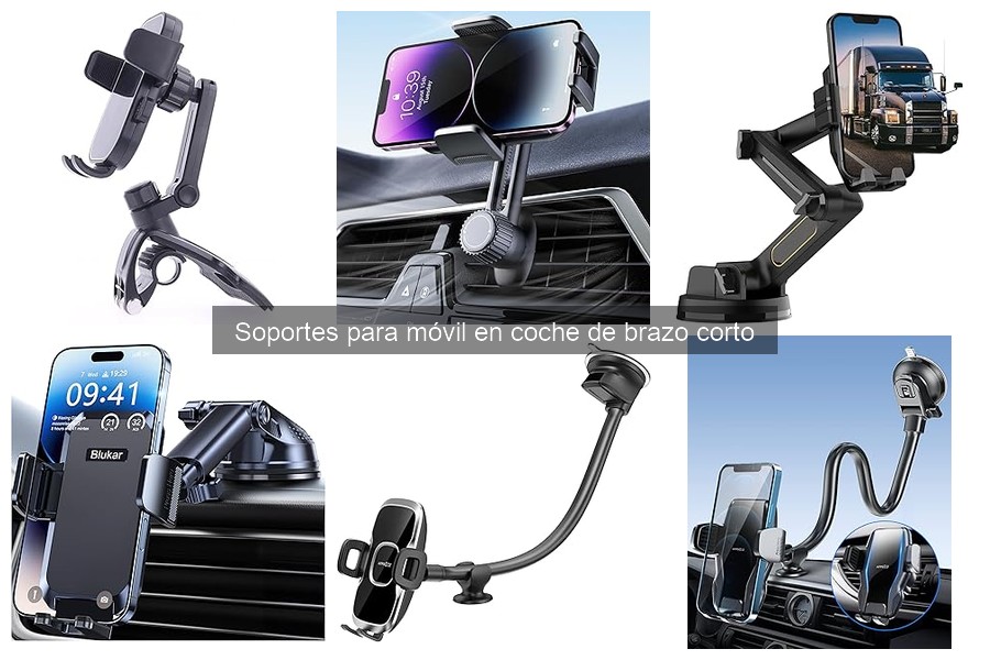 Cómo instalar un soporte para móvil de brazo corto en coche