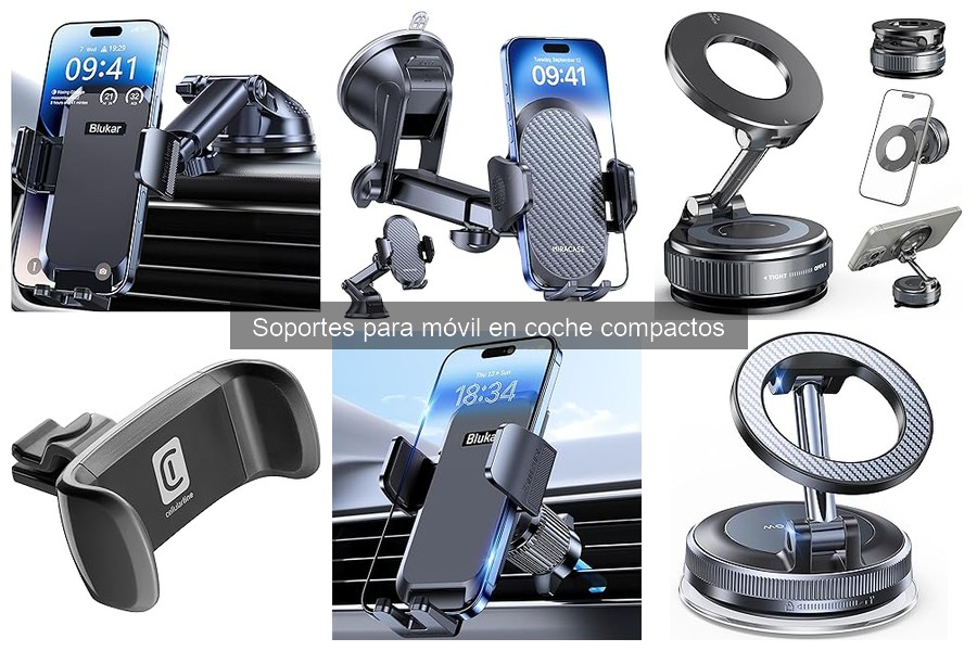 Cómo instalar un soporte para móvil en coche compacto