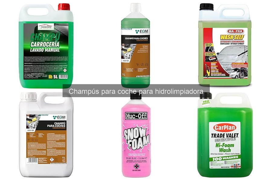 Cómo usar champús para coche en hidrolimpiadora correctamente