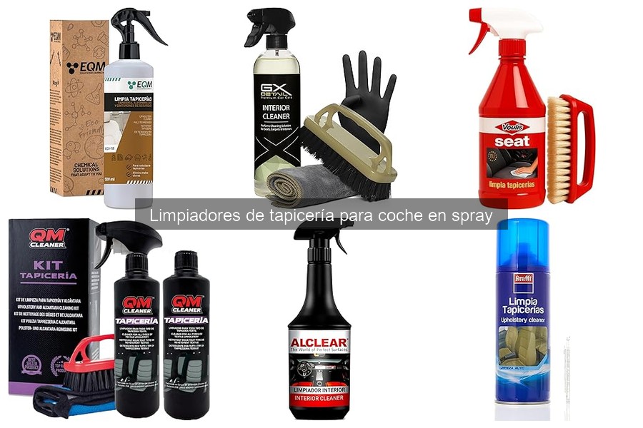 Cómo usar limpiador de tapicería en spray correctamente