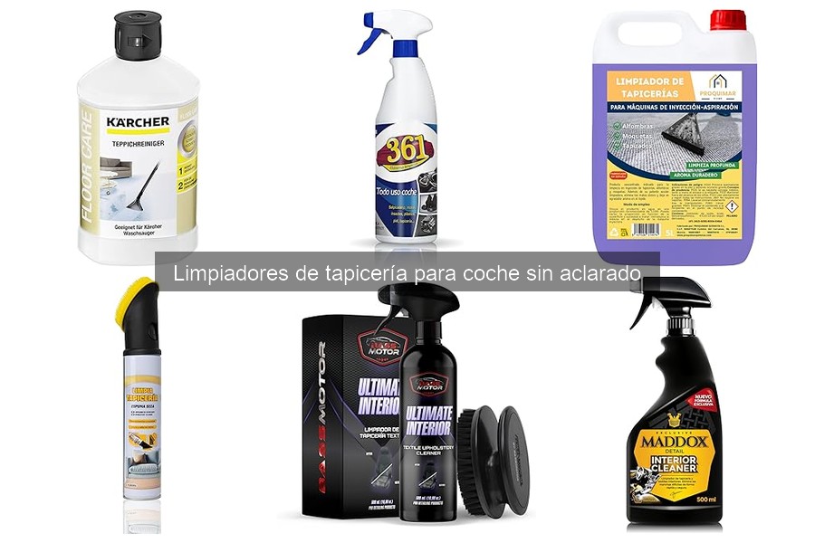 Cómo usar limpiador de tapicería sin aclarado en tu coche
